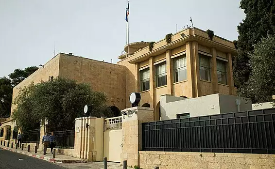 הקונסוליה הצרפתית בירושלים.