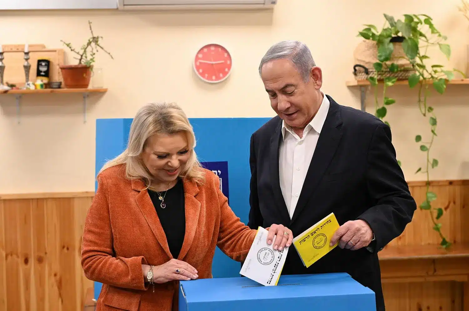 ראש הממשלה בנימין נתניהו ורעייתו שרה.