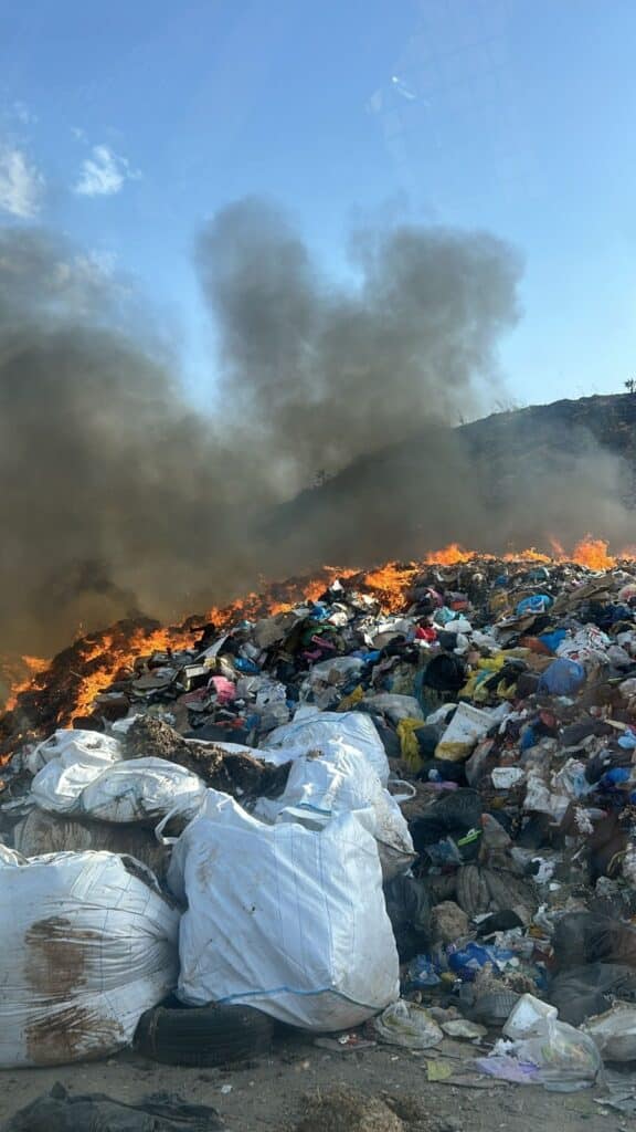 כ-1,300 ישראלים מתים מדי שנה כתוצאה מזיהום אוויר שמקורו בשריפת פסולת פלסטינית ביהודה ושומרון.