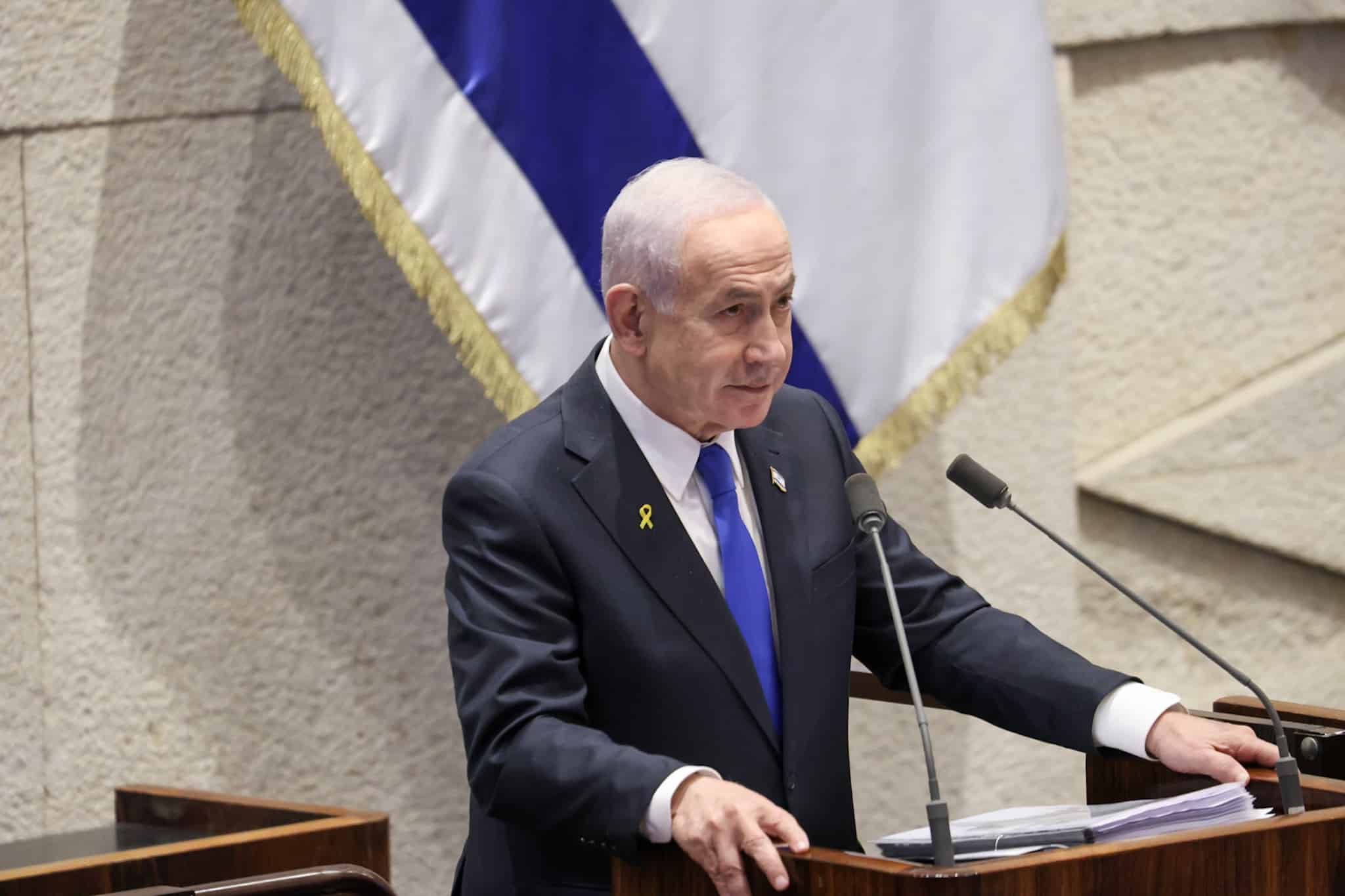 ראש הממשלה בנימין נתניהו בדיון 40 חתימות בכנסת. צילום: דני שם טוב, דוברות הכנסת