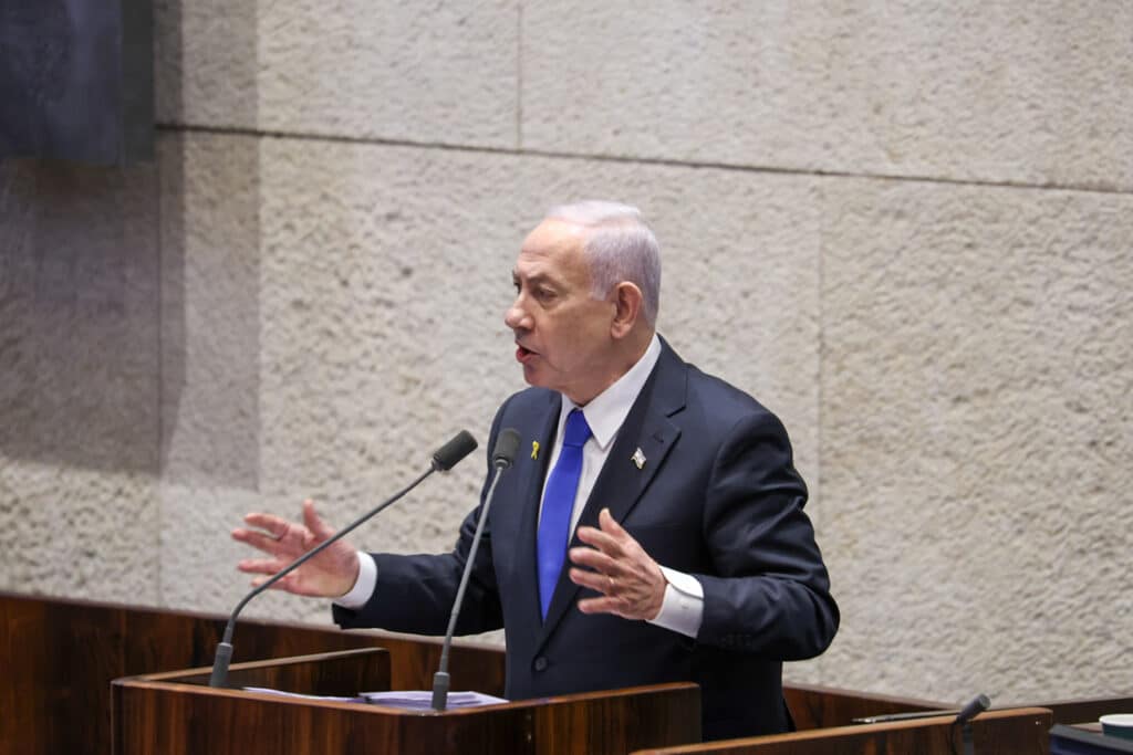 ראש הממשלה בנימין נתניהו בכנסת.