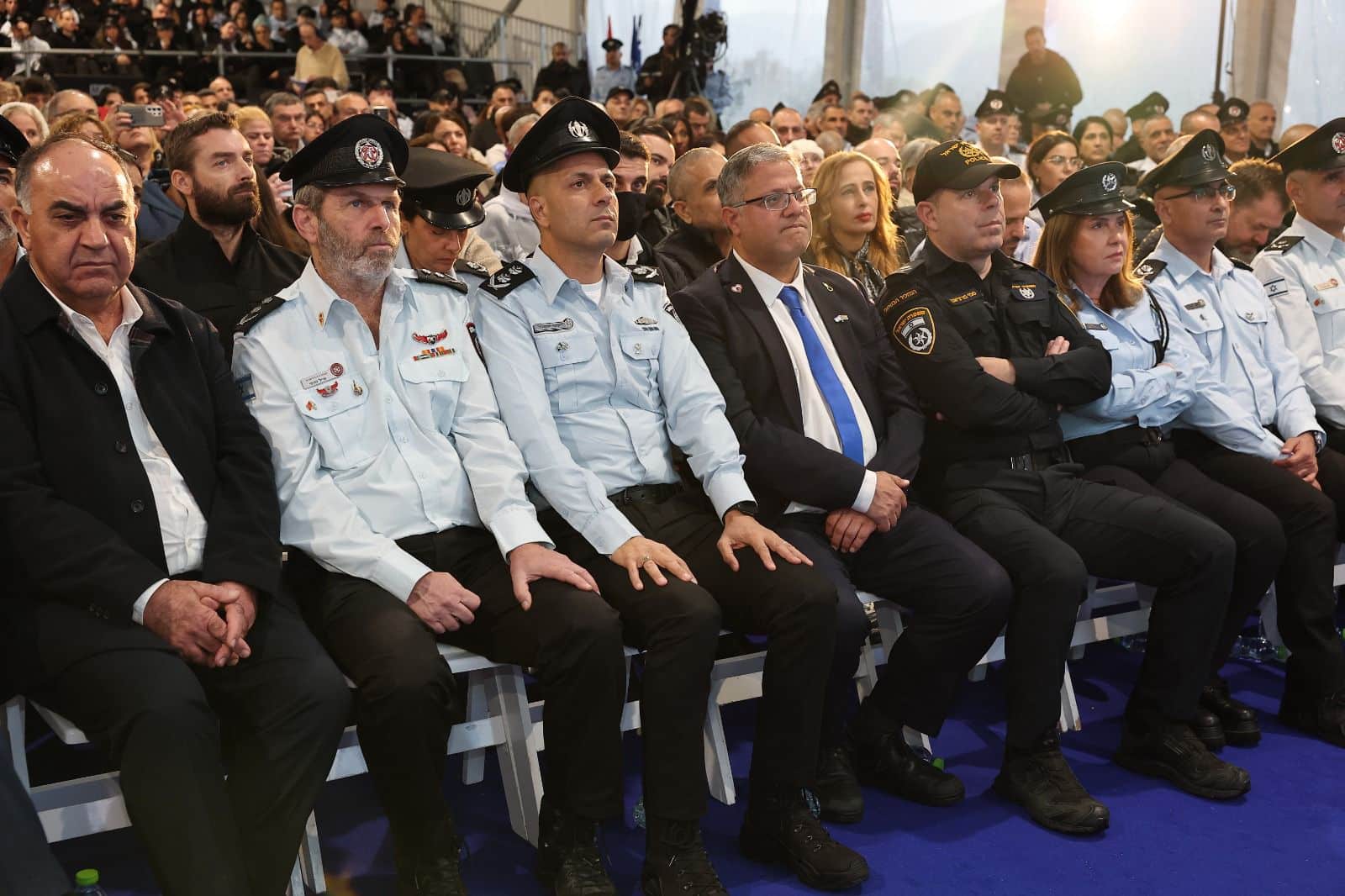 טקס הזיכרון לחללי אסון הכרמל. צילום: דוברות שירות בתי הסוהר
