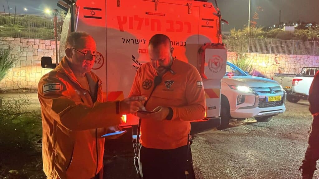 החיפושים במאגר בית זית. צילום: יחל"צ עציון-יהודה