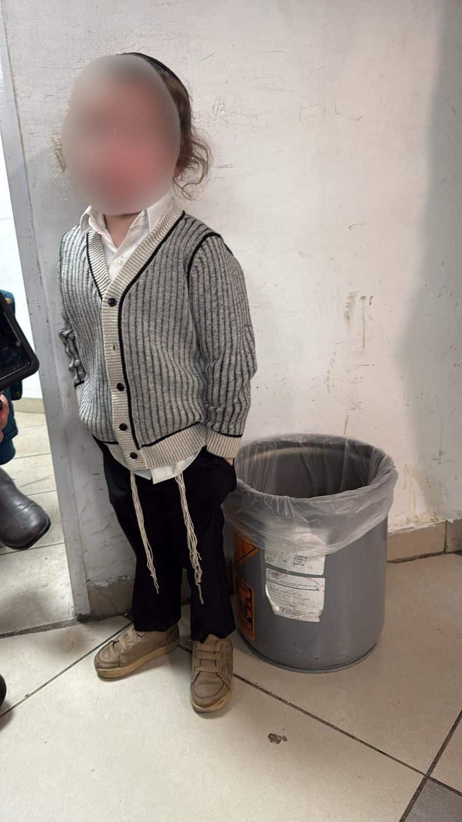הילד שאותר. צילום : דוברות המשטרה