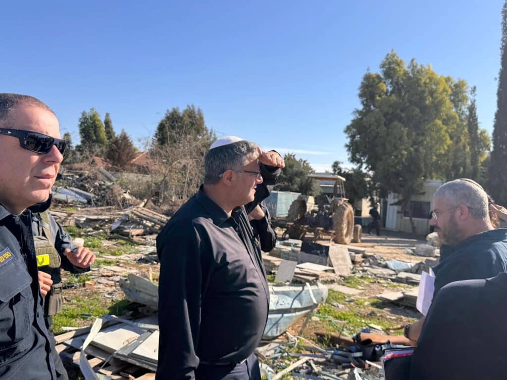 השר איתמר בן גביר באום בטין.