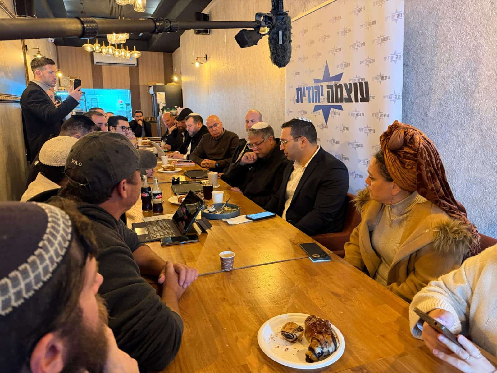 סיעת עוצמה יהודית בקריית שמונה. צילום: ללא קרדיט