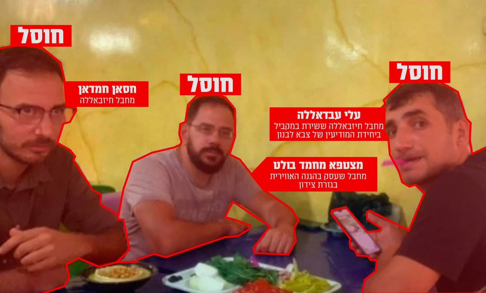 המחבלים שחוסלו בלבנון ע"י כוחות צה"ל