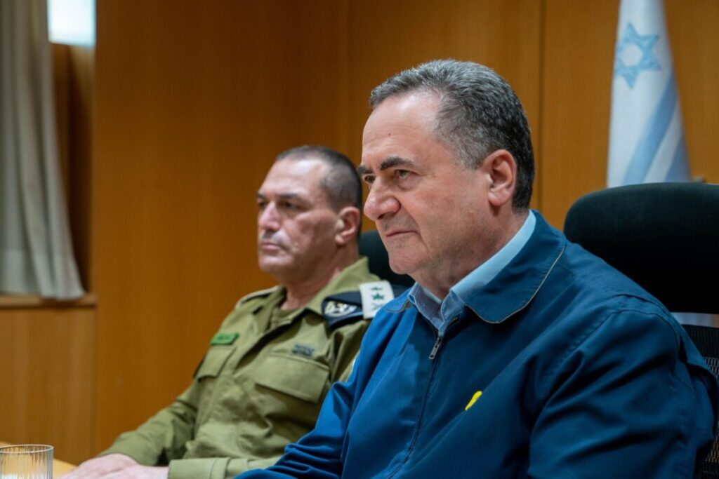 ישראל כץ עם הרמטכל אייל זמיר