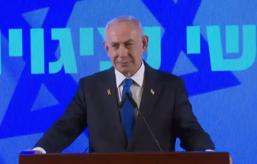 ראש הממשלה בנימין נתניהו בכנס השגרירים. צילום: לע"מ