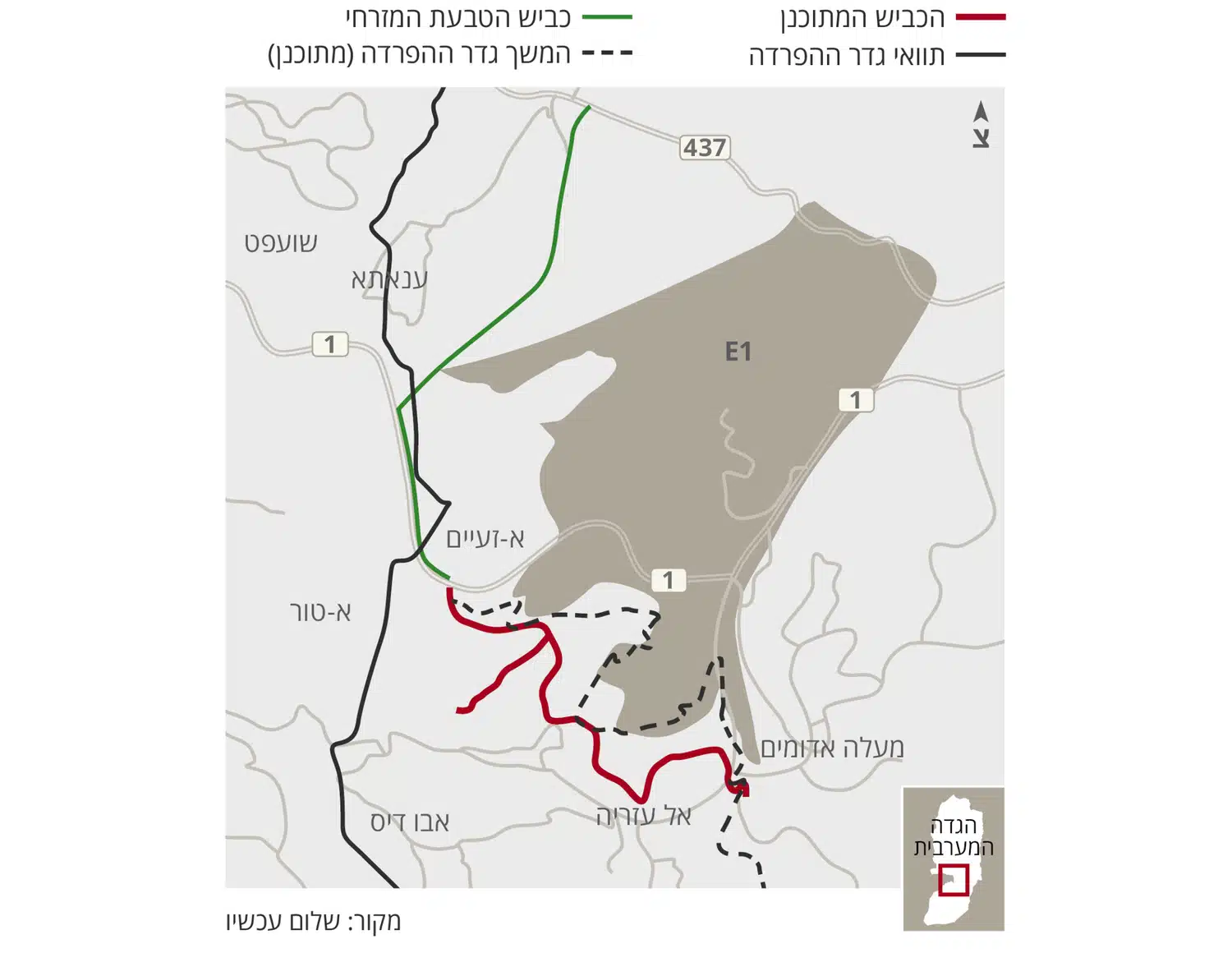 מפה של E1