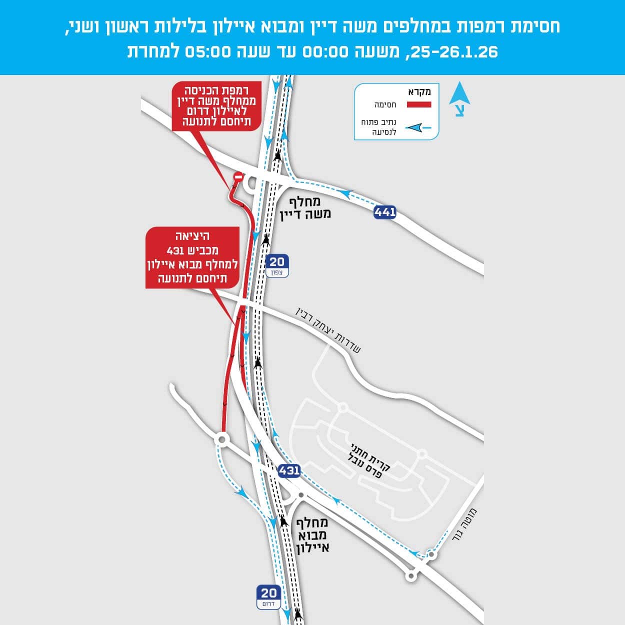 באדיבות חברת נתיבי איילון