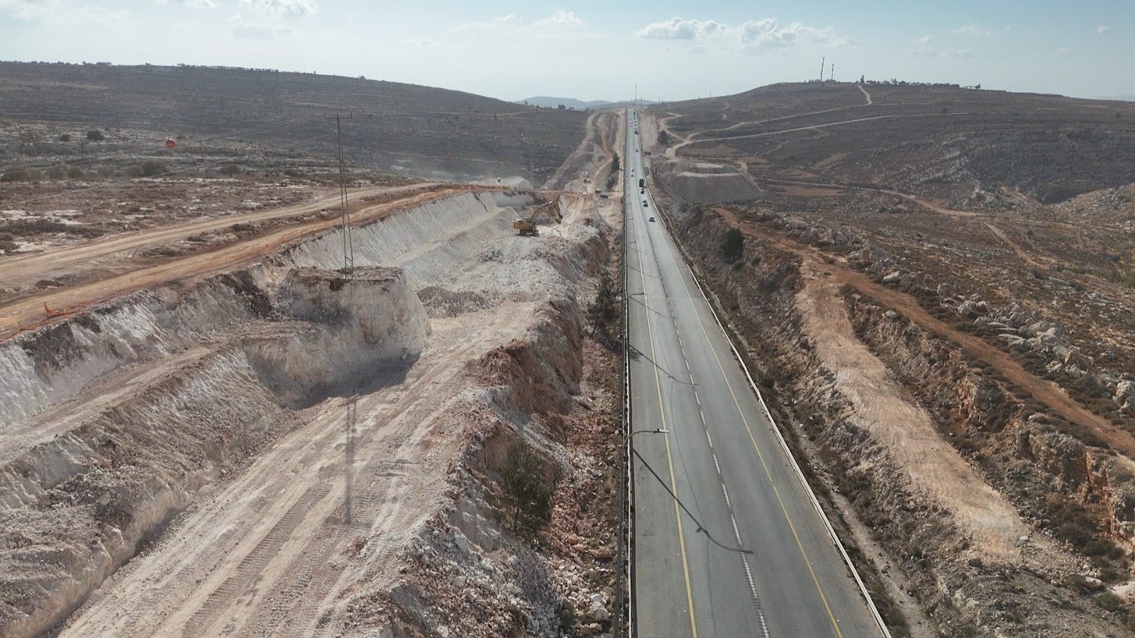 עבודות בכביש 60