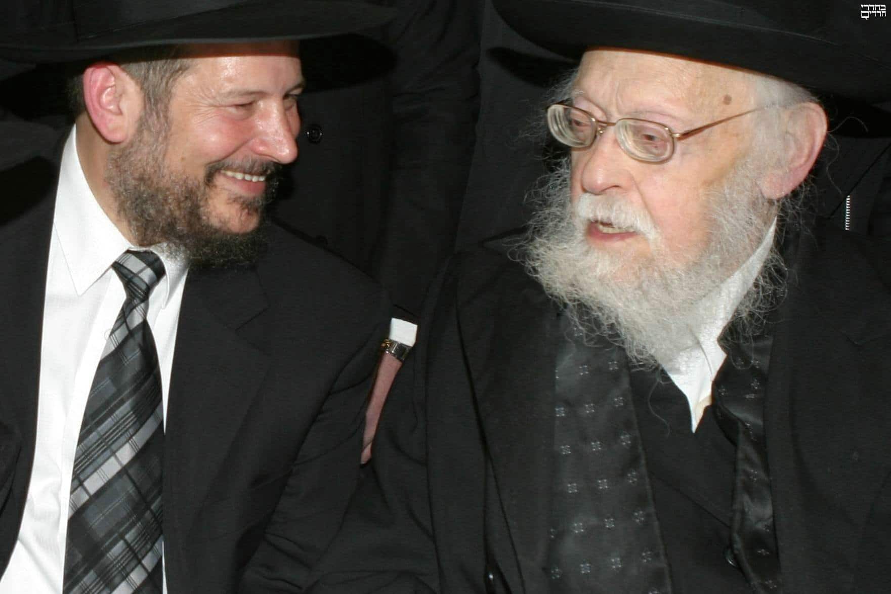 אורי לופליאנסקי עם הרב אלישיב זצ"ל