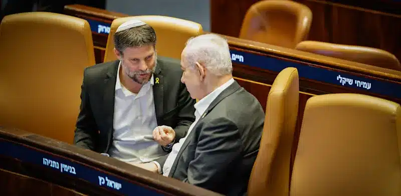 בנימין נתניהו ובצלאל סמוטריץ