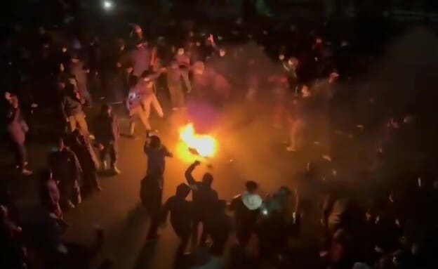 הפגנות בטהרן. צילום רשתות איראניות