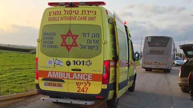 זירת התאונה בה נהרג הבחור נפתלי צבי קרמר ז"ל.