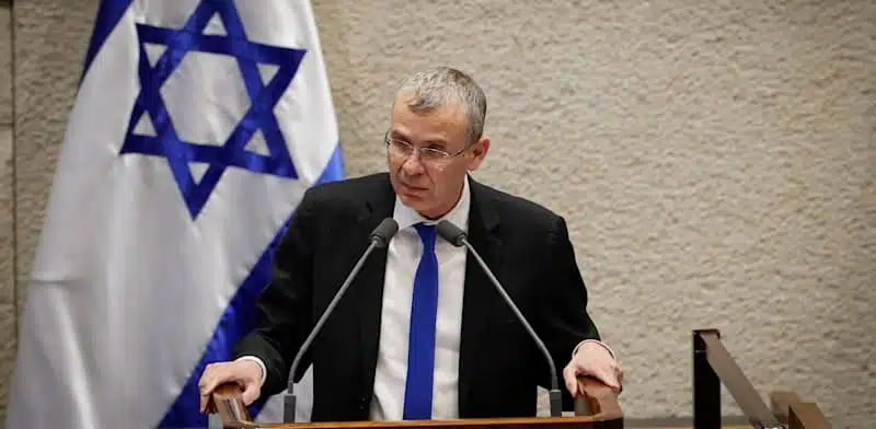שר המשפטים יריב לוין.