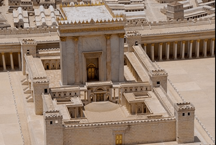 דגם בית המקדש במוזיאון ישראל.