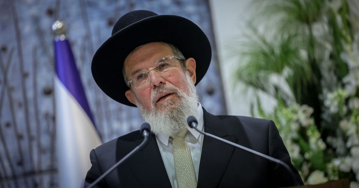 הרב הראשי לישראל הרב קלמן בר