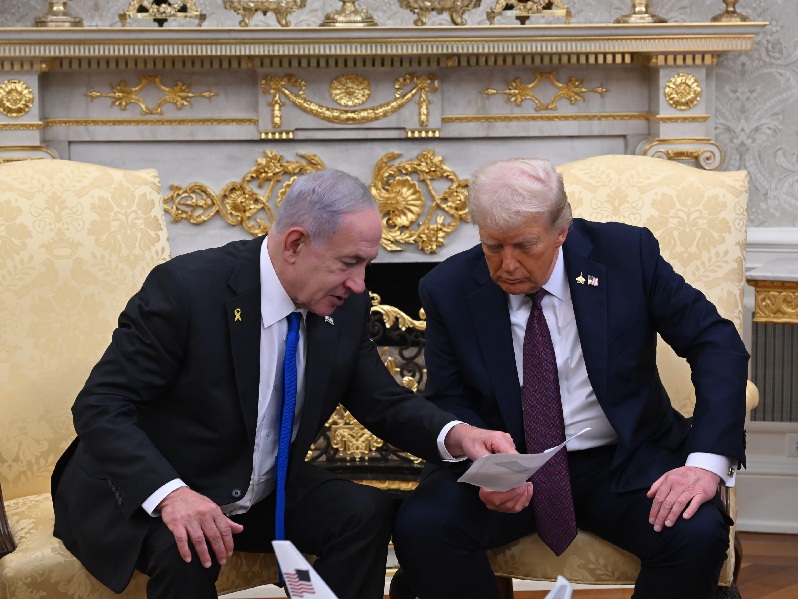טראמפ ונתניהו בבית הלבן