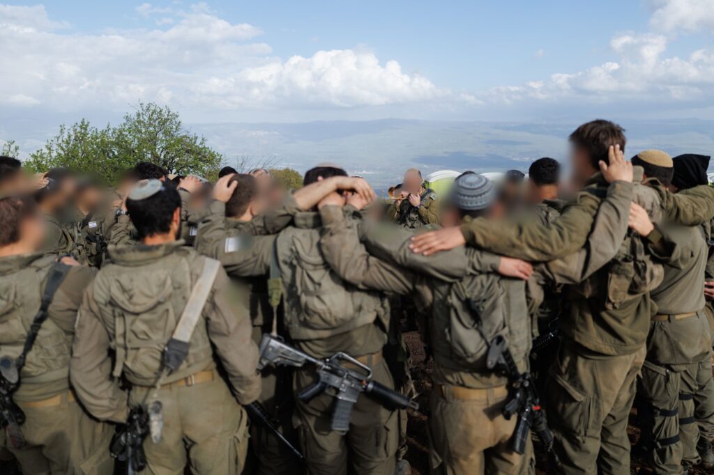 לוחמי גולני לפני הכניסה ללבנון.