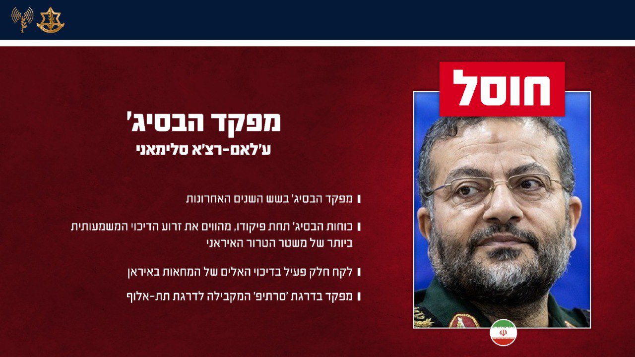 מפקד הבסיג' שחוסל