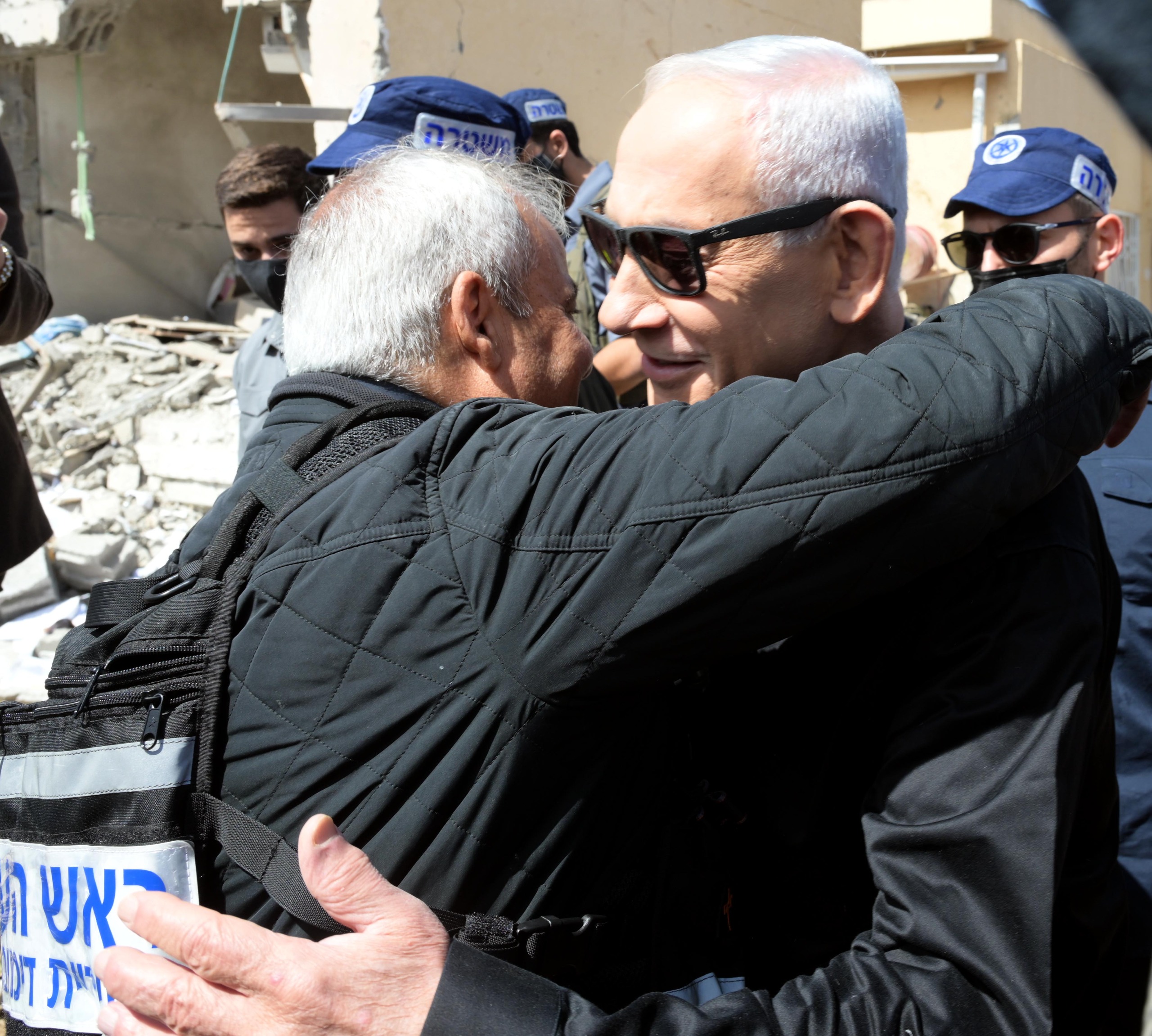 נתניהו בזירת נפילה בדימונה
