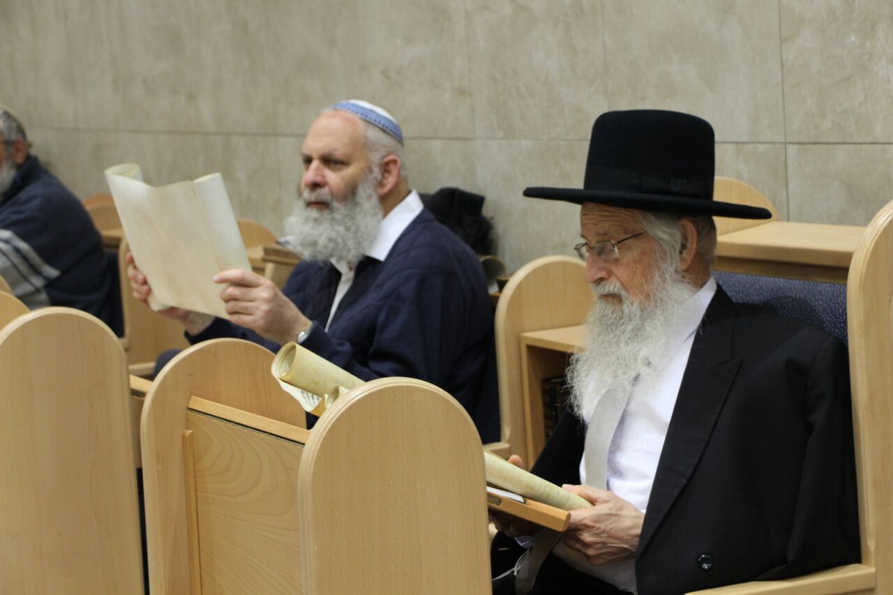 הרב זלמן מלמד בקריאת מגילת אסתר