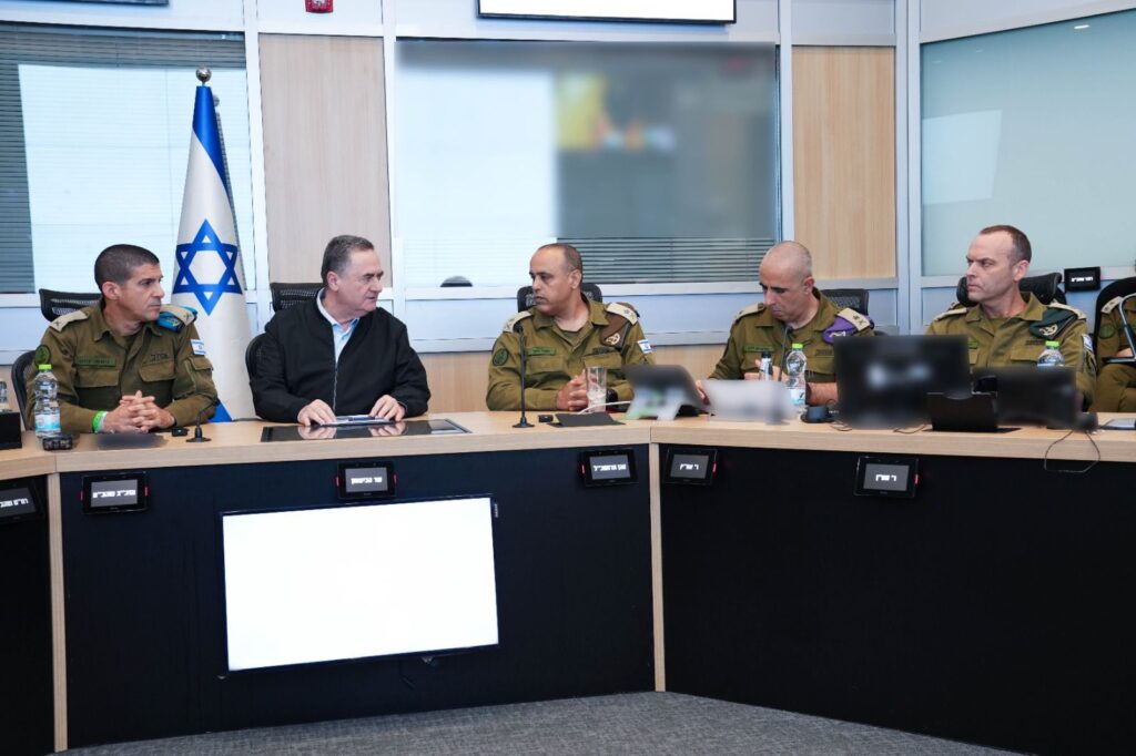 שר הביטחון ישראל כ"ץ בהערכת המצב
