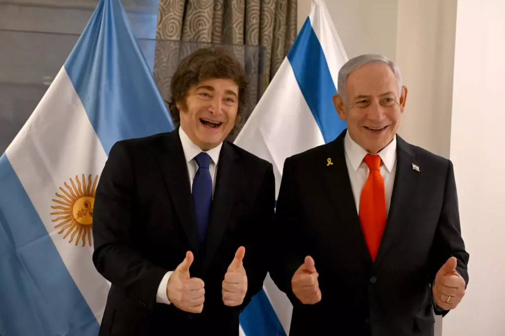ראש הממשלה נתניהו ונשיא ארגנטינה מיליי.