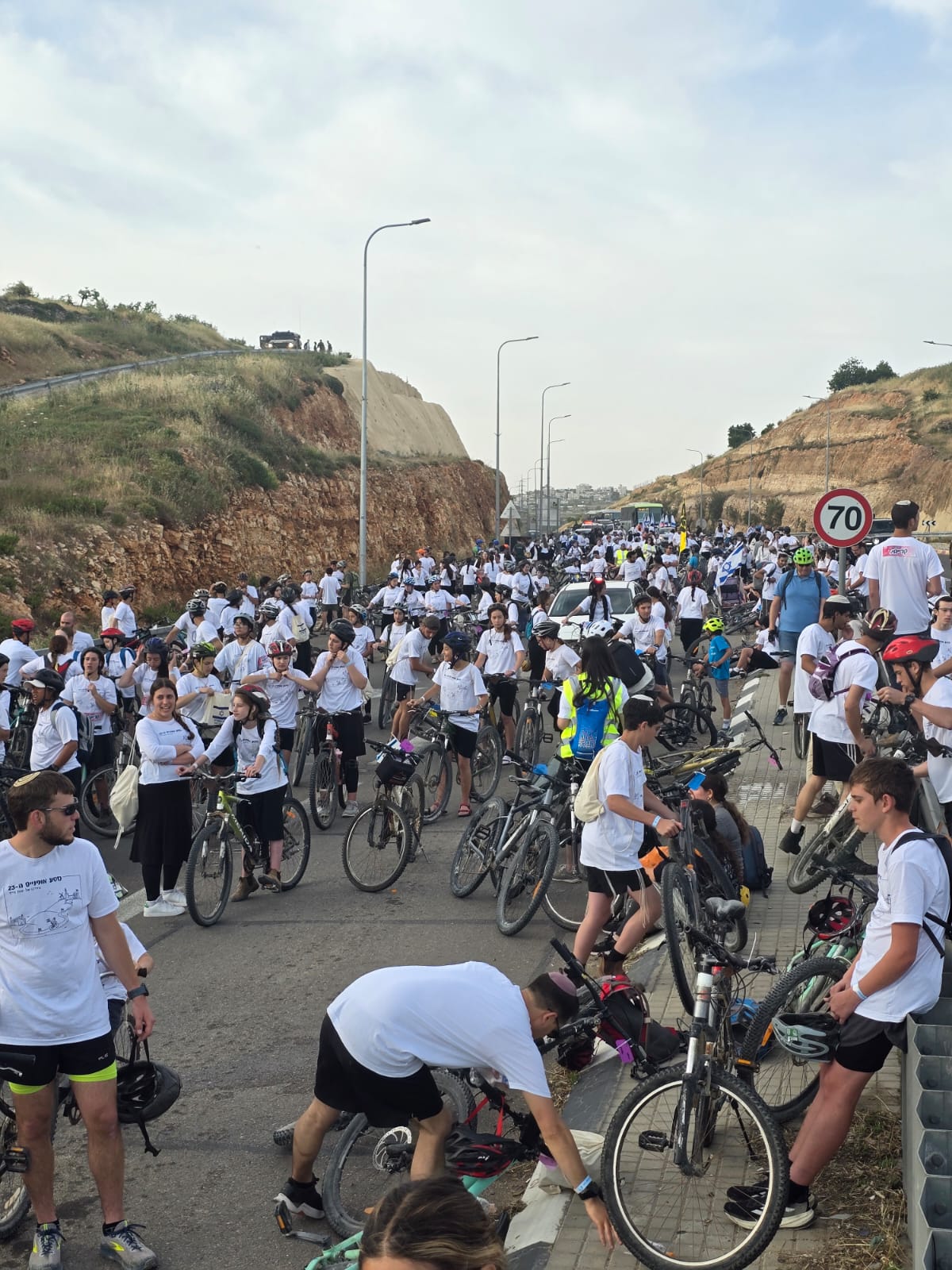 מסע אופניים מחברון לירושלים. צילום: דוברות מועצת קרית ארבע
