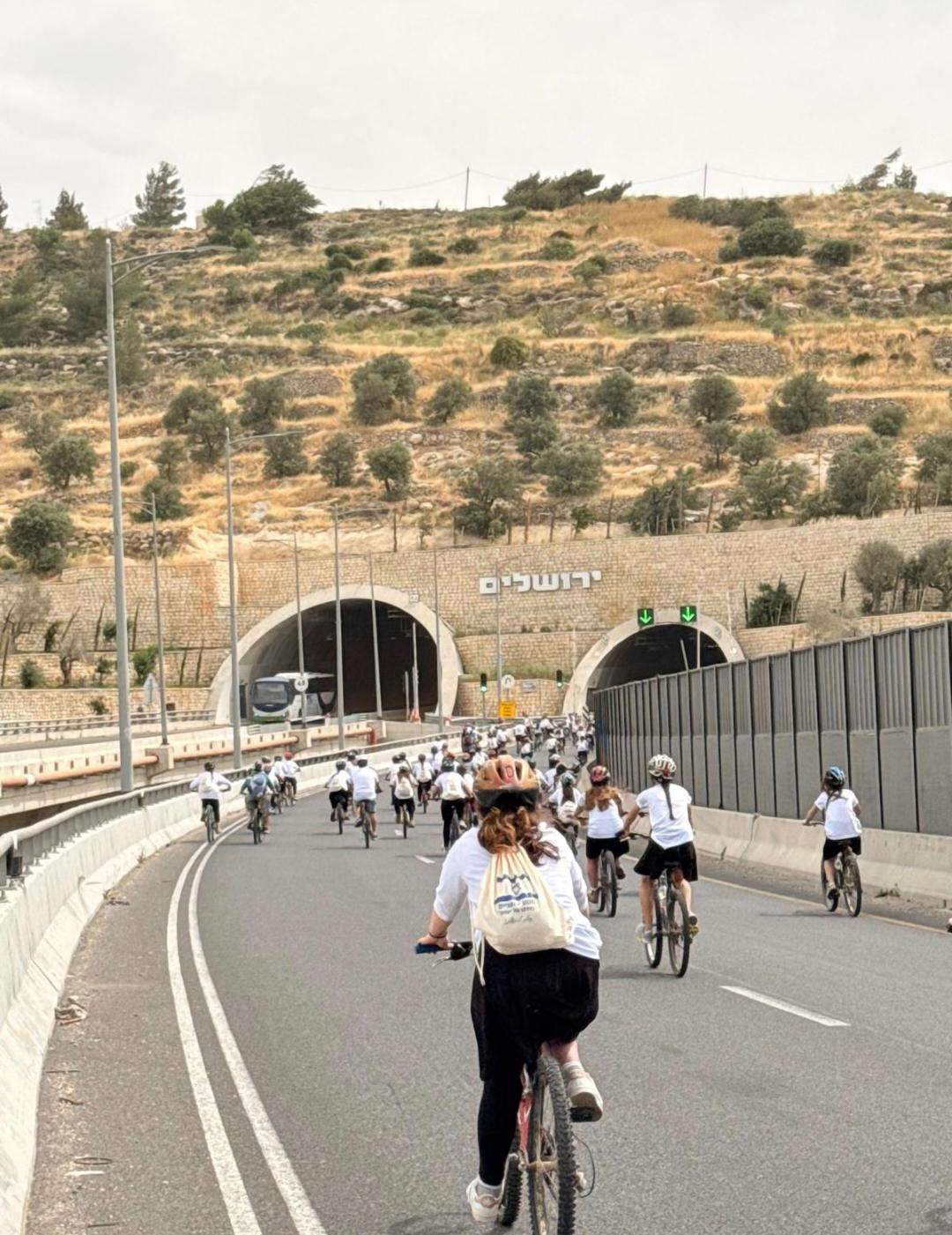 מסע אופניים מחברון לירושלים. צילום: דוברות מועצת קרית ארבע