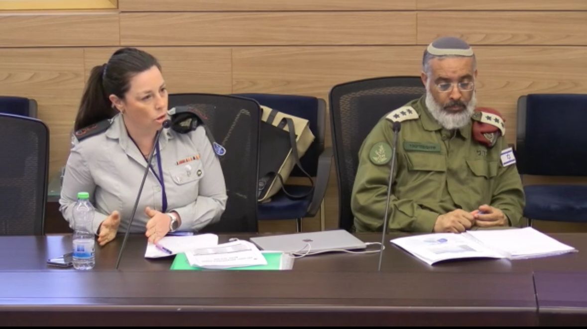 אל״מ שהם עורקבי וסא״ל גל כהנר.