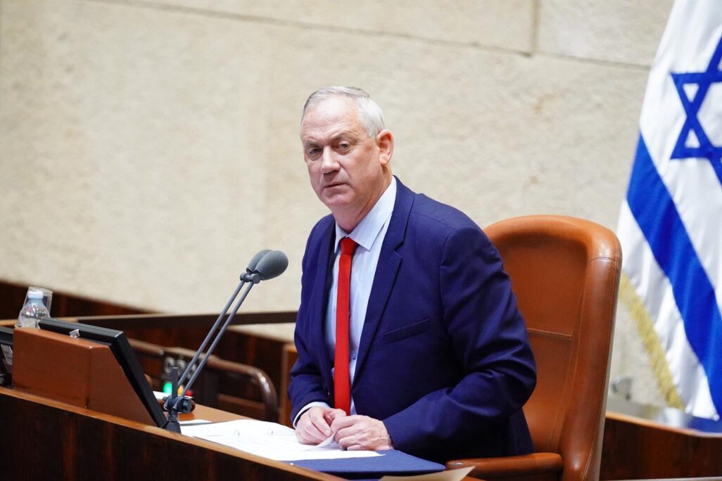 יו"ר כחול לבן, ח"כ בני גנץ.
