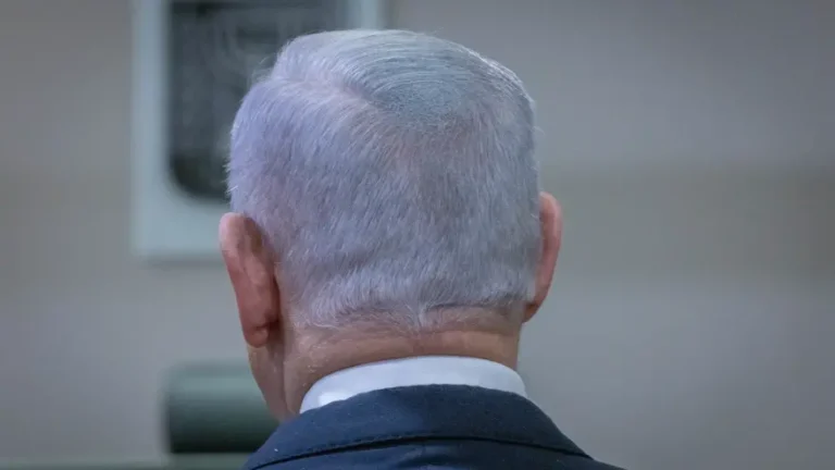 בנימין נתניהו מהגב.