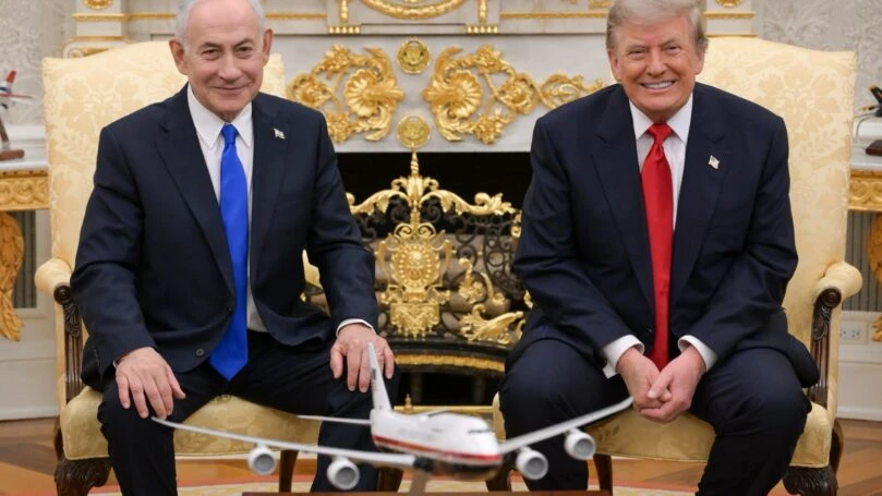 נתניהו וטראמפ בבית הלבן