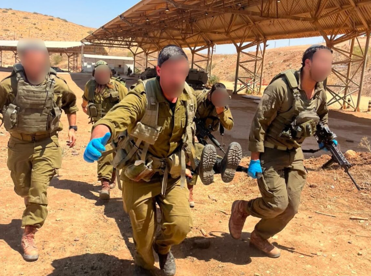 קורס החובשים בבסיס חטיבת חשמונאים השבוע.