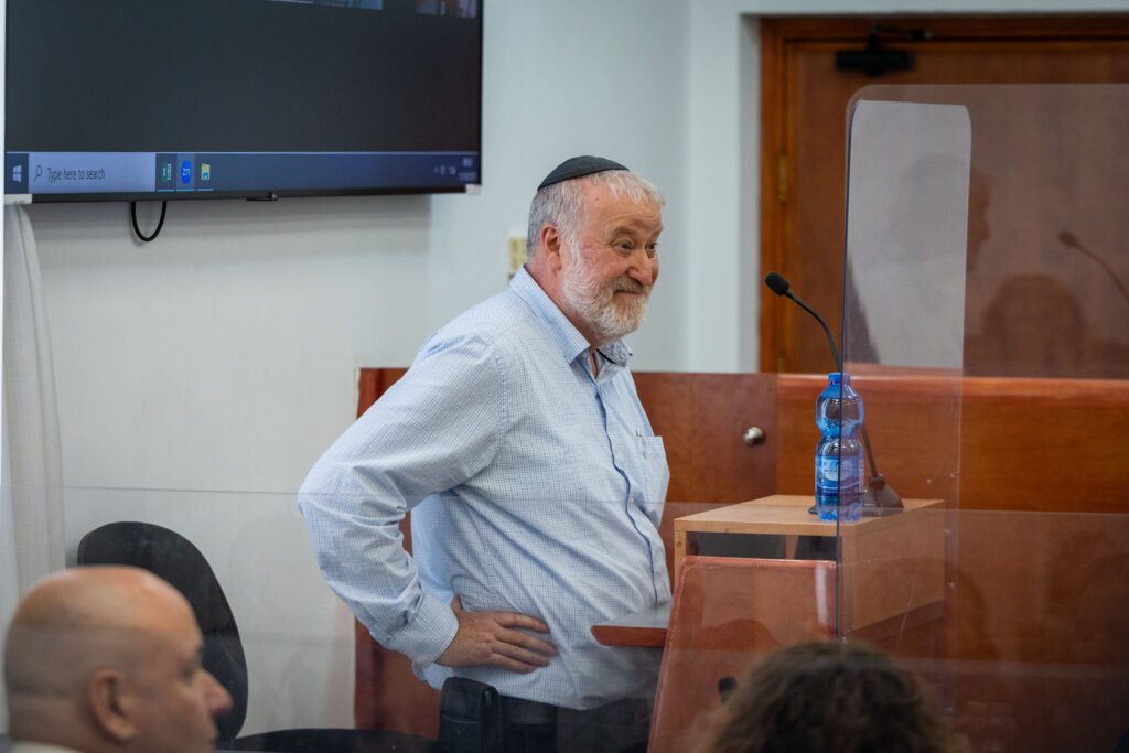 מנדלבליט בבית המשפט. צילום: חיים גולדברג, פלאש 90