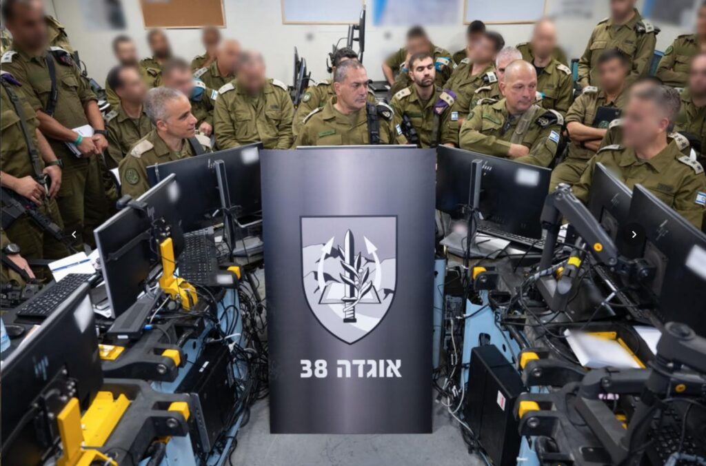 הרמטכ"ל באוגדה 38.