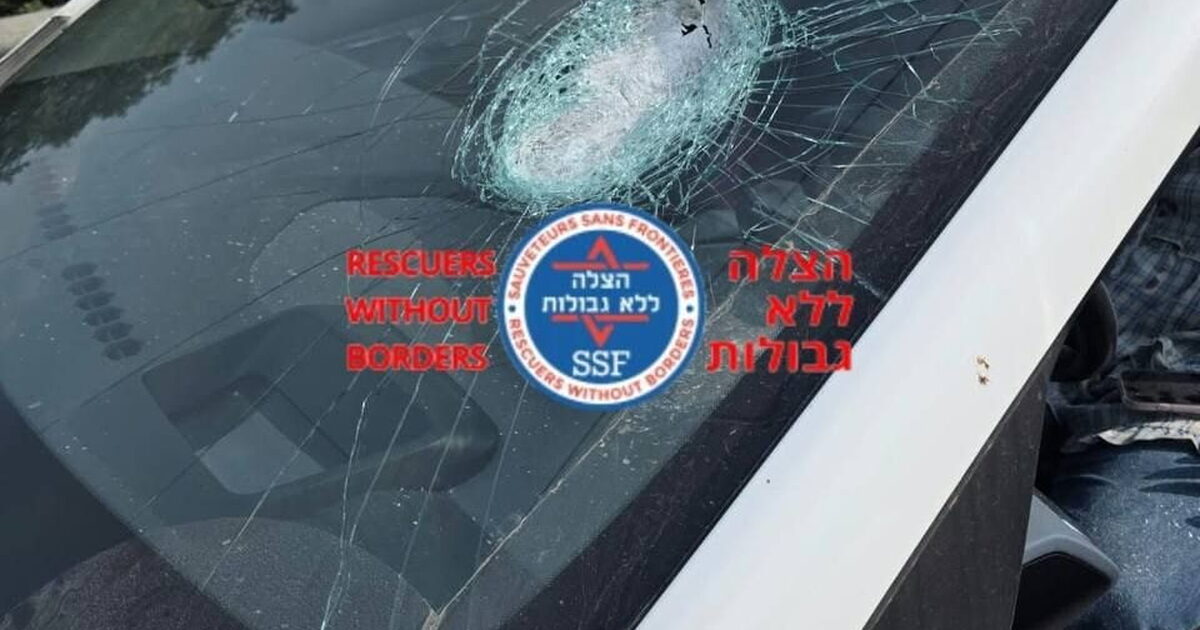 השמשה הקדמית שניפצה מאבן המחבלים בכביש 60