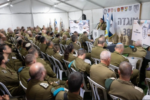 הרמטכ"ל באוגדה 38. צילום: דובר צה"ל